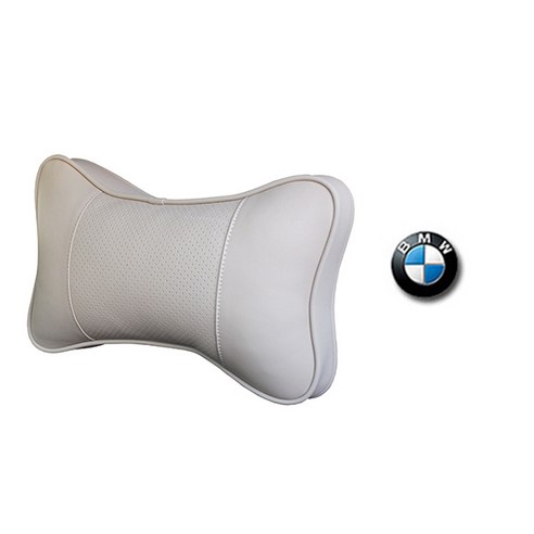 고급 가죽 목쿠션 베이지, BMW, 1개