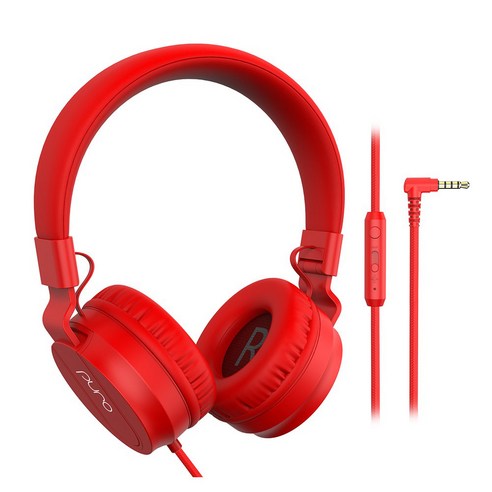 퓨로 베이직 청력 보호 유선 헤드셋, Puro Basic, RED