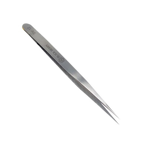 블랙베리 속눈썹연장 핀셋, SV-12, 1개