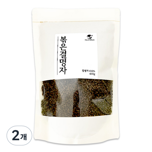 헬로우그린 볶은결명자차, 600g, 2개