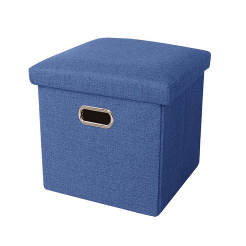 간편한 수납 의자 40 x 25 x 25 cm, 블루