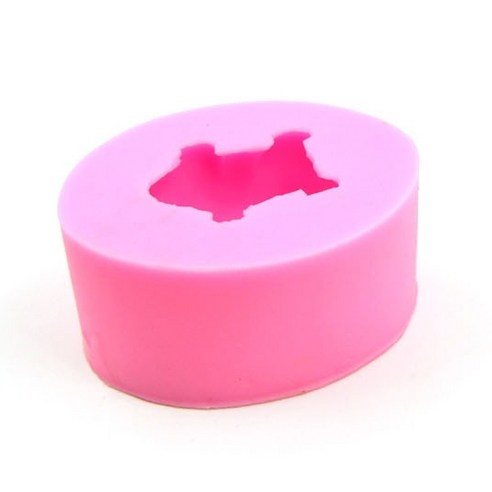 강군샵 3D 복돼지 1구 석고 방향제 실리콘 몰드, 핑크색