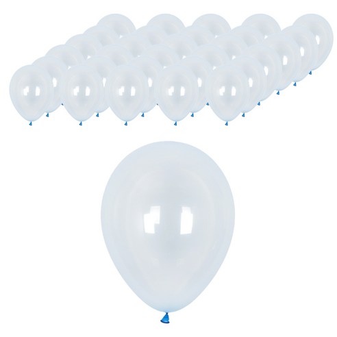 셈퍼텍스 크리스탈파스텔 풍선 30cm, 블루, 50개