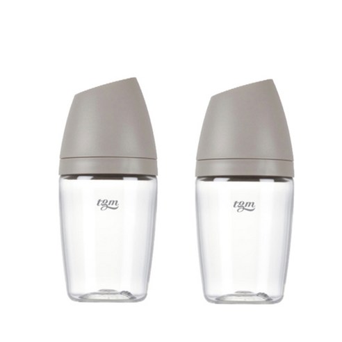티지엠 트라이탄 젖병 240ml 2p, 웜그레이, 2개