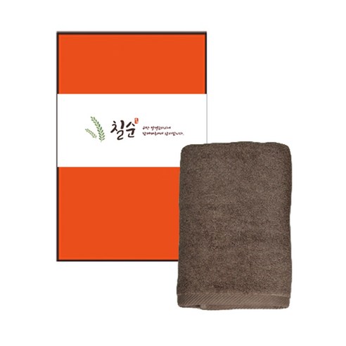 송월타월 크러쉬 호텔수건 150g 30수 면사 10p + 케이스 10p 랜덤발송 + 칠순 팔순 답례 띠지 A타입 10p 세트, 진갈색, 1세트