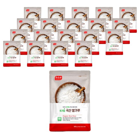 오큐비 유기농 국산 쌀가루, 500g, 1개