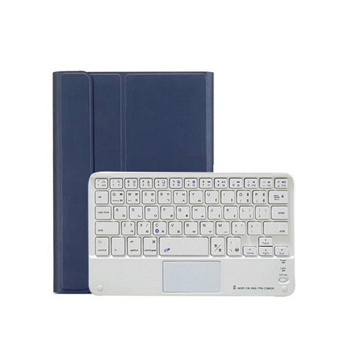 터치패드 블루투스 키보드 태블릿PC 케이스, 네이비콤비