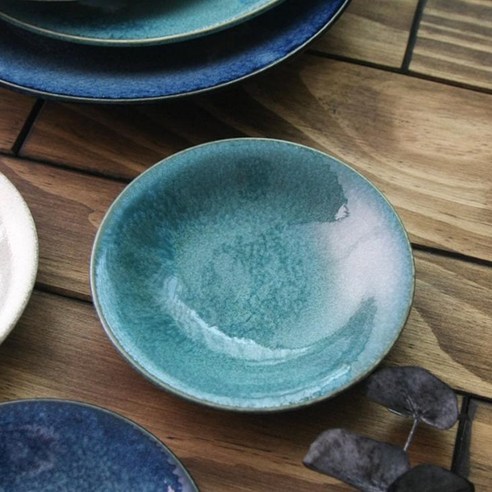 에메랄드 접시 20.5cm 6p 세트, 민트, 1세트