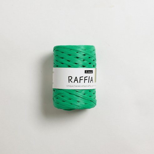 리네아 라피아 뜨개실 40g x 4p, 423 밝은초록, 85m