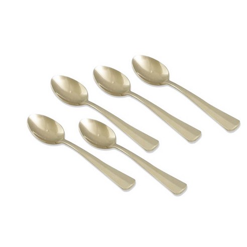 퀸센스 삼각 티타늄 티스푼 5p, 1세트