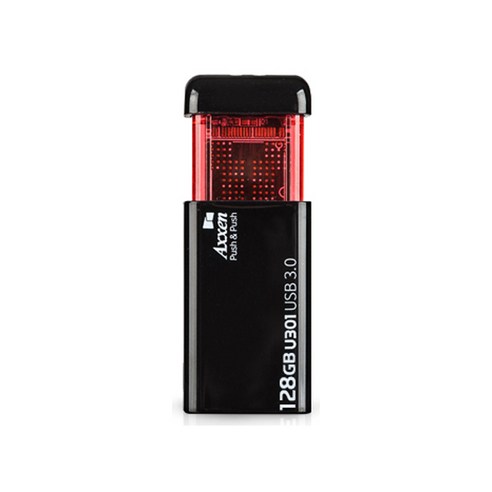 액센 푸쉬 USB 메모리 3.0 U301, 128GB, 1개