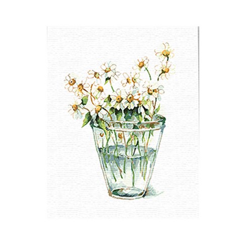 원더아트 DIY 그림 그리기 세트, B6 데이지글라스, 1개