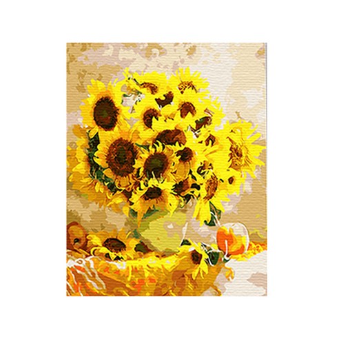 원더아트 DIY 그림 그리기 세트, C20 해바라기 꽃병