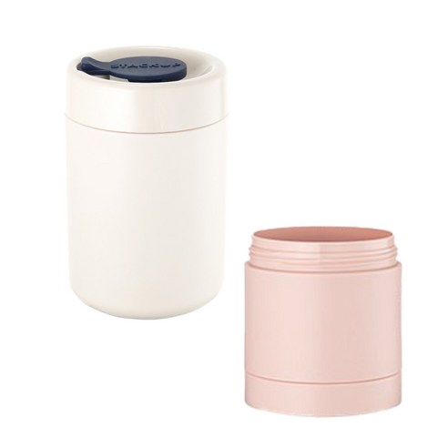 스텍업 블록 보틀 H 미니 추가세트 355ml + 180ml, 화이트, 추가세트(핑크)