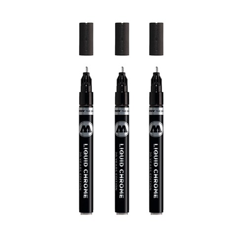 모로토우 리퀴드 크롬 마카 2mm, 1색, 3개