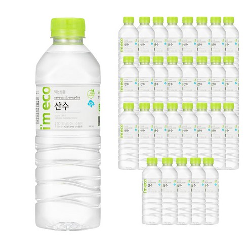 아임에코 산수 먹는샘물, 40개, 0.5L