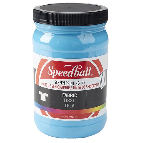 스피드볼 패브릭 실크스크린 잉크, Peacock Blue, 946.3ml