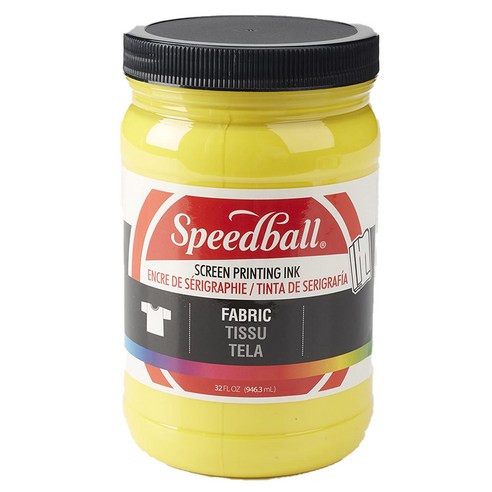 스피드볼 패브릭 실크스크린 잉크, Yellow, 946.3ml