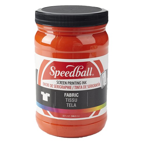 스피드볼 패브릭 실크스크린 잉크, Red, 946.3ml