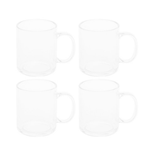 웰진 트라이탄 투명 머그컵 신형 480ml, 4개