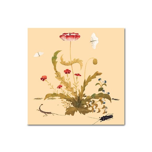 아디코 캔버스 DIY 명화 그리기 25 x 25 cm, 신사임당 양귀비초충도(PK01), 1개