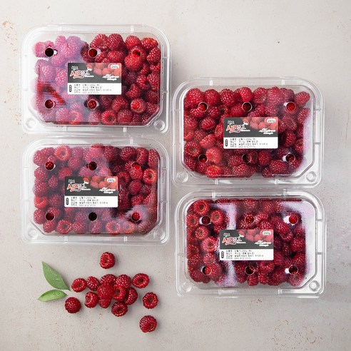 산지직송 푸드베이스 산딸기, 250g, 4팩