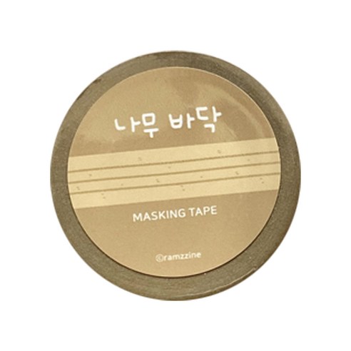 람찌네소품샵 나무바닥 마스킹테이프 15mm, 혼합색상