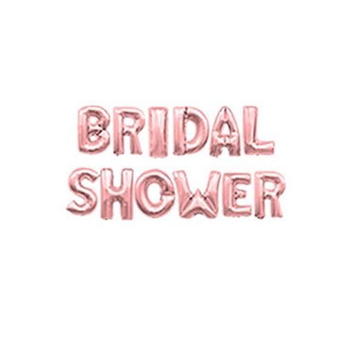 파티 가랜드 BRIDAL SHOWER 소, 로즈골드, 1개