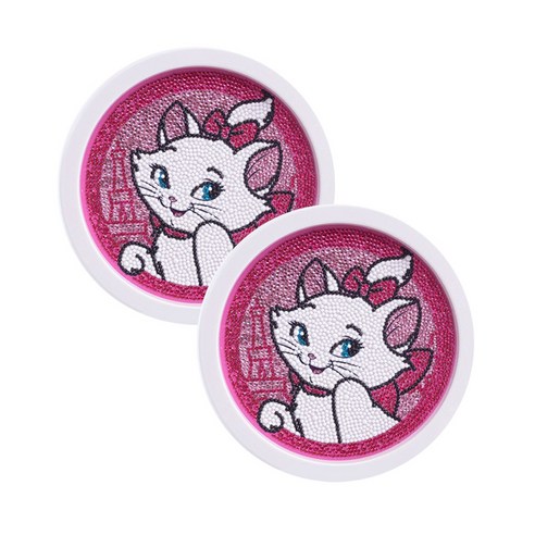 보석십자수 아동용 비즈 DIY 키트 액자포함 캔버스형 2p, 고양이, 1세트