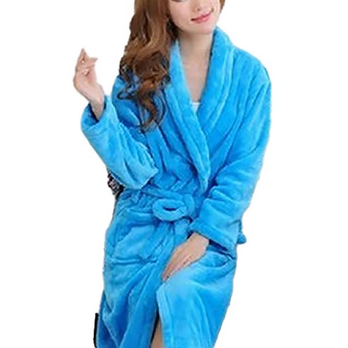 퇴근 하자마자 집순집돌이 필수템 가운 XXXL, 스카이블루, 1개