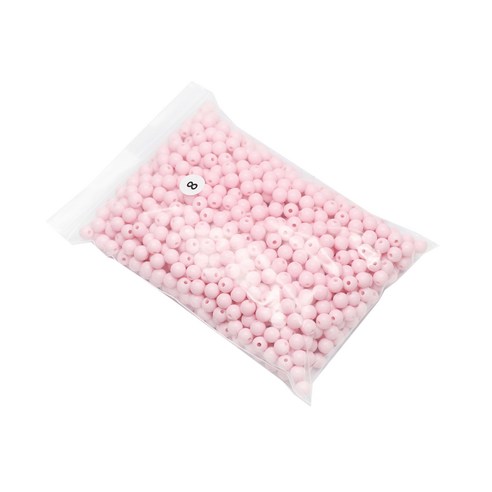 파티드레싱 캔디컬러 구슬 250g 8mm, 연분홍, 1개