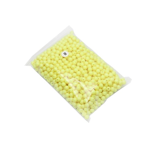 파티드레싱 캔디컬러 구슬 250g 8mm, 레몬, 1개