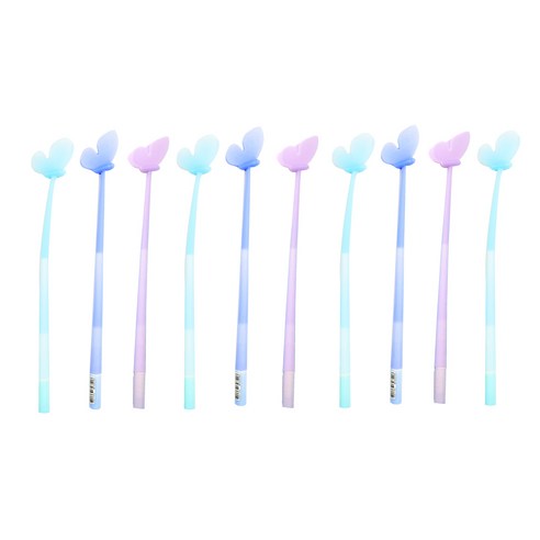 더오픈하우스 나비 실리콘 젤펜 01-0302, 랜덤발송, 10개