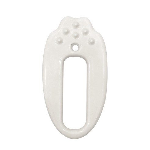 살롱드느바에 괄사 마사지 도구 65 x 117 x 10 mm, white, 1개