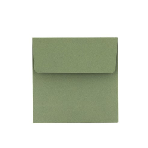 베어플레이 정사각 엽서 봉투 11.5 x 11.5 cm, 12 올리브그린, 20개