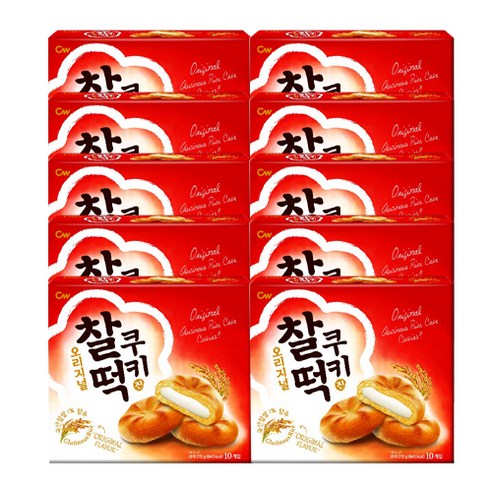 청우 찰떡쿠키 오리지날 10P, 215g, 10개