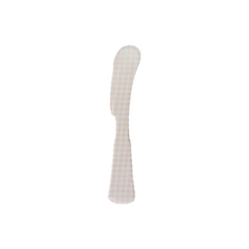 사브르 챰 깅엄체크 버터 스프레더 15cm, 베이지, 1개