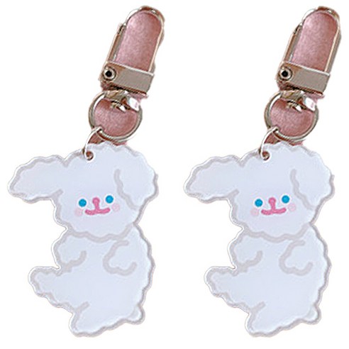 귀여운 일러스트 아크릴 키링, 03, 2개