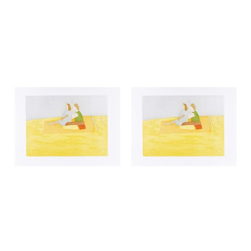 네이쳐 프린팅 태피스트리 2p, 옐로우