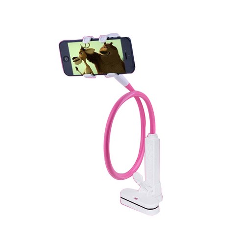 게으름뱅이 휴대폰 거치대, Pink, 1개