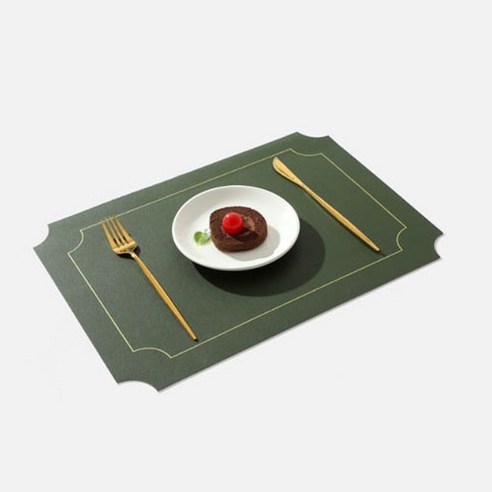스타 리버시블 럭셔리 쉐이프 식탁매트, type 4, 43 x 30 cm