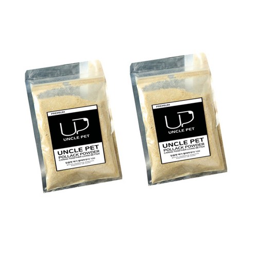 엉클펫 전연령용 메가 황태파우더 120 영양사료 2p, 생선, 20g, 2개