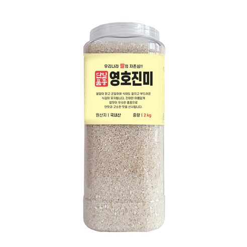 대한농산 통에담은 영호진미 백미, 2kg, 1개