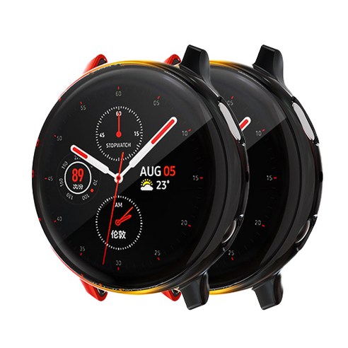 스마트워치 레인보우 케이스 40mm 2p, 레드블랙
