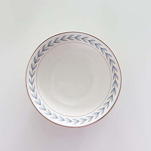 코지테이블 골드라인 나뭇잎 소스볼 M 14cm, 블루, 1개