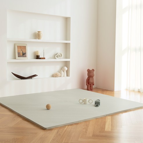 맘편한 오리지널 에디션 유아퍼즐매트 50 x 50 x 2.5 cm, 페일 스톤, 16개