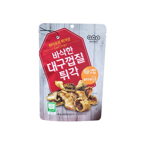 오희숙 전통부각 바삭한 대구껍질 튀각, 30g, 1개