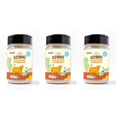 주오 강아지 간식 소간 파우더 100g, 3개