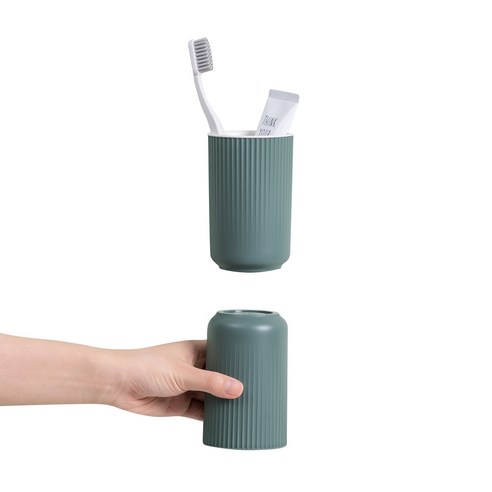 루디루디 트윈즈 칫솔꽂이, 딥 그린, 1개