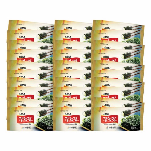광천김 소문난 광천김 재래 도시락김, 300g, 1개
